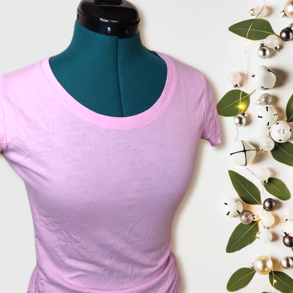 Lt. Pink Babydoll Tee Women's Small | No Boundaries